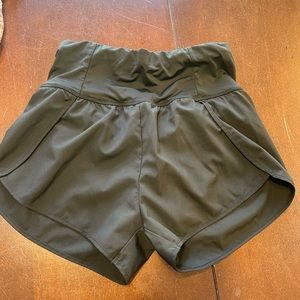 Women’s High-Waist Black Athletic Shorts